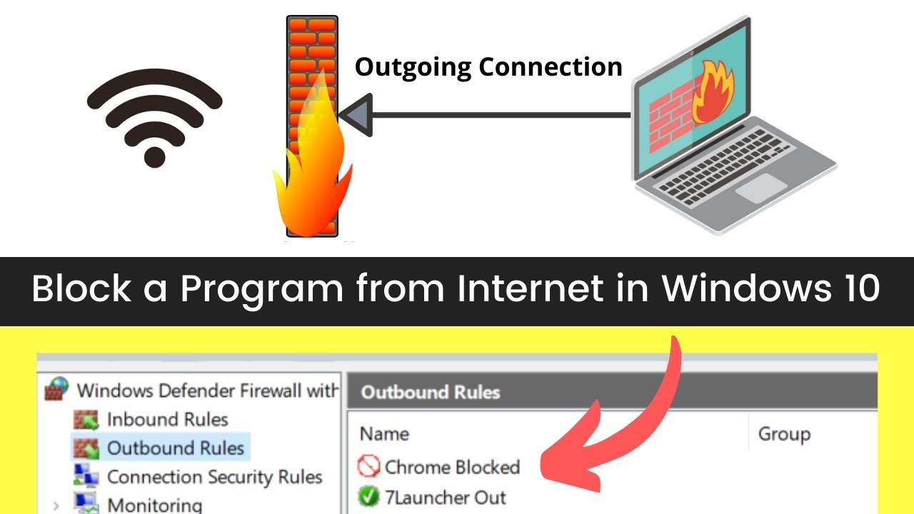 block program from accessing internet windows 10